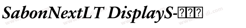 SabonNextLT DisplayS字体转换 SabonNextLT DisplayS字体转换